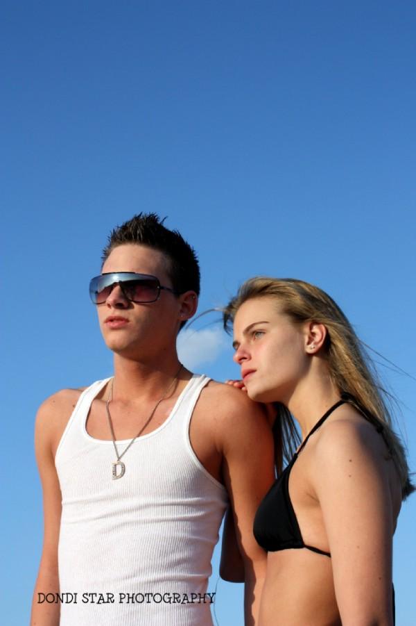 Male and Female model photo shoot of Dustin Cj and L Allen by Dondi Star Photography in Sand Key Beach
