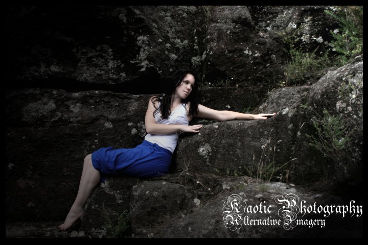 Female model photo shoot of LadySin SerenityRiver by Kaotic Photography