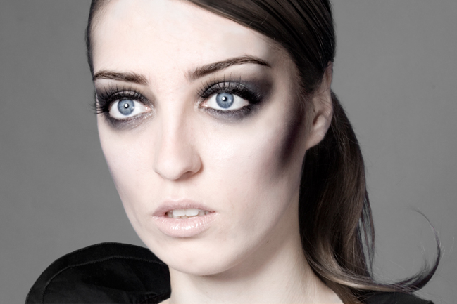 Female model photo shoot of Polina Yarovaya by Teresa  Juarez in AAU, SF, makeup by Makeup Audrey