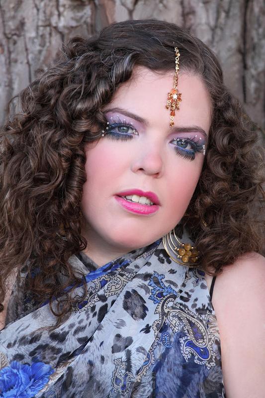 Female model photo shoot of ILLIANA by G and G PHOTOGRAPHY in Farmington Hills, MI, makeup by Fairytale Faces Makeup 