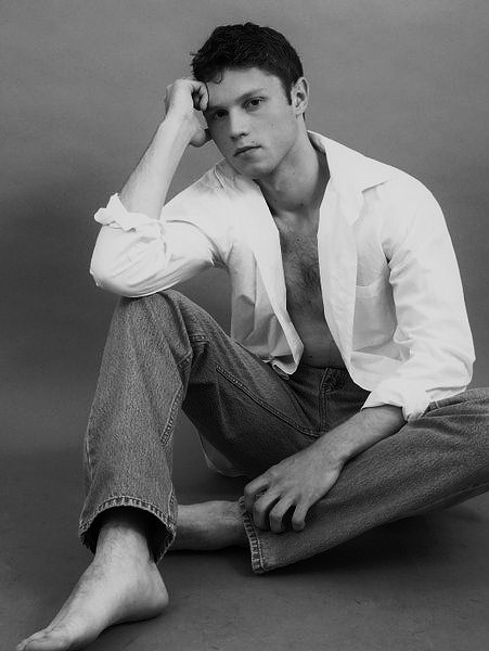 Male model photo shoot of Marcin J in studio