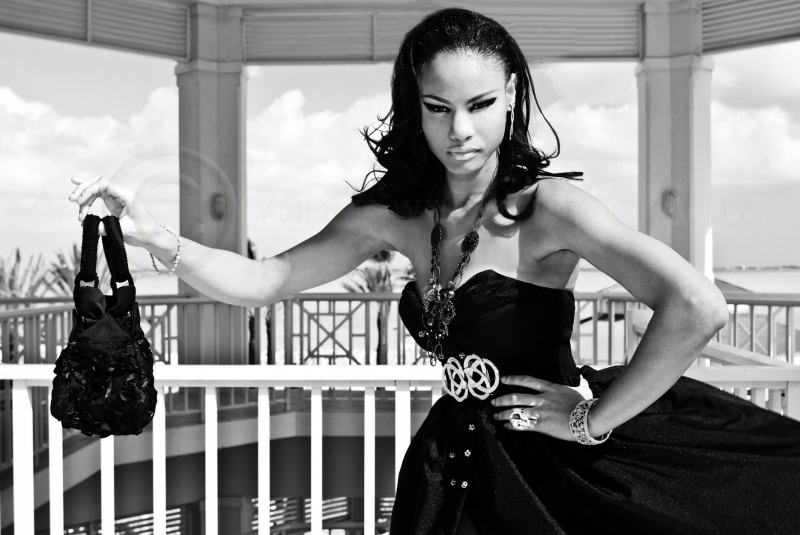 Female model photo shoot of Lyndah Wells and Ominique Charmaine in Sheraton Hotel, Nassau, Bahamas