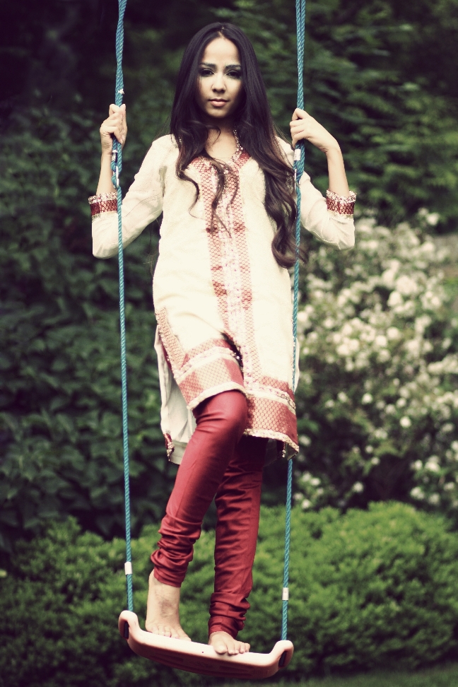 Female model photo shoot of Kaajal Vaghela by HannahMia, makeup by Anju M