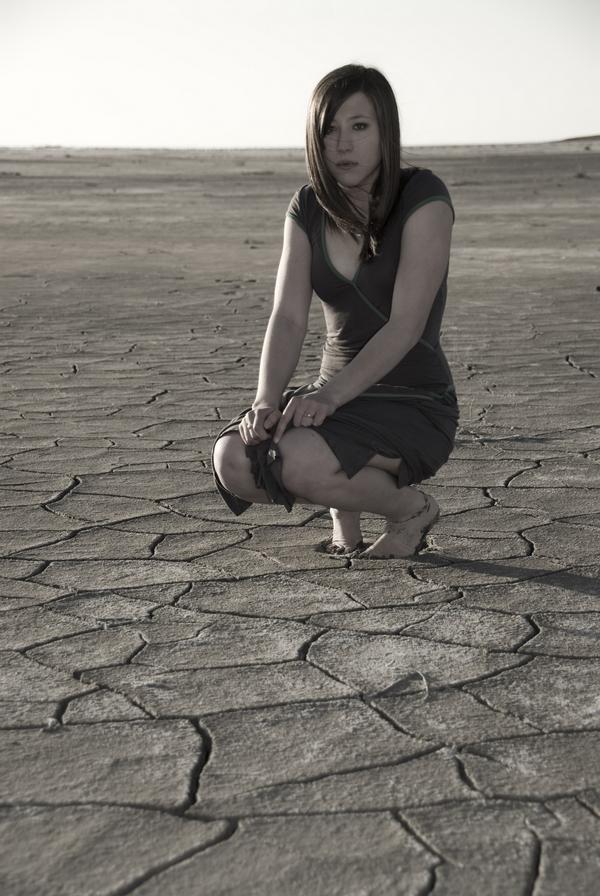 Female model photo shoot of Angela Sunny in Great Salt Lake