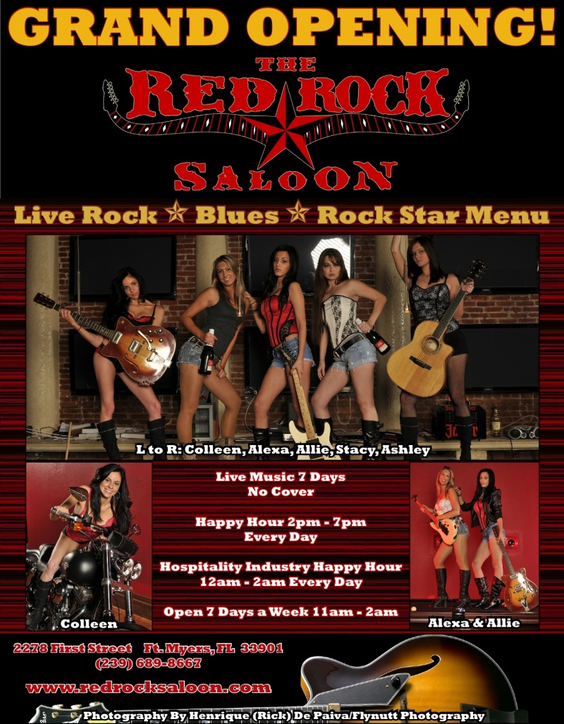 Female model photo shoot of Stacey Hudak-Grant by H D P in Red Rock Saloon, Downtown Fort Myers