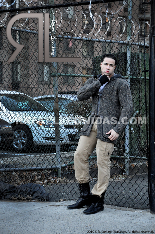 Male model photo shoot of Rafael  Leonidas in NYC