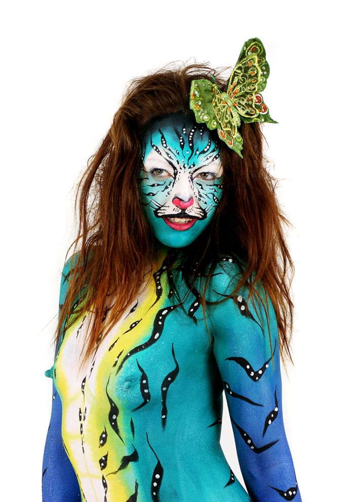 Female model photo shoot of Paint on People in Mullingar