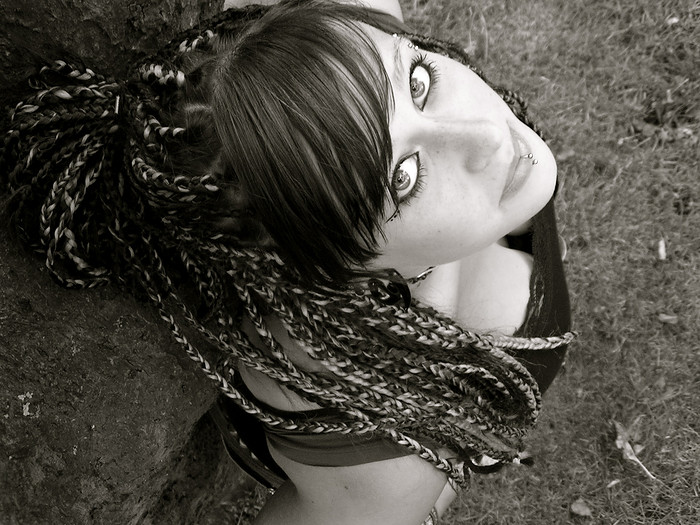 Female model photo shoot of Metalroxje by eline-pien