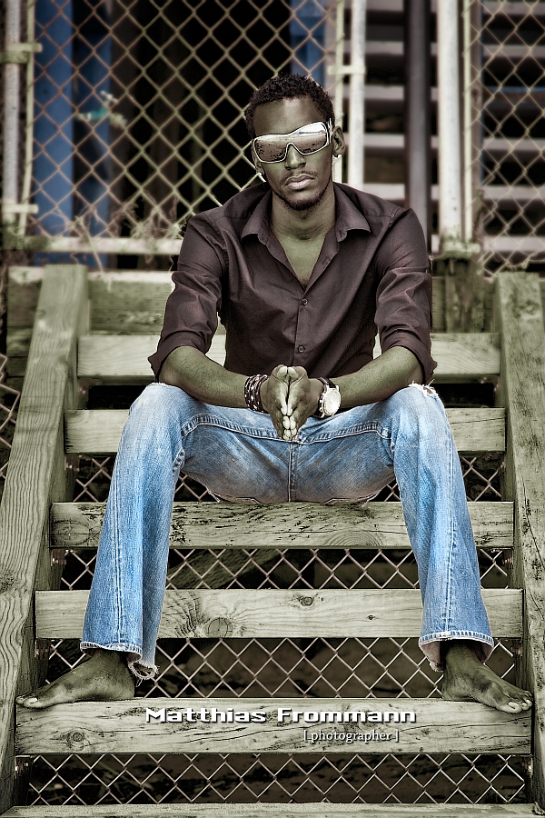 Male model photo shoot of Dontavius Brooks by studio-dunkelblau
