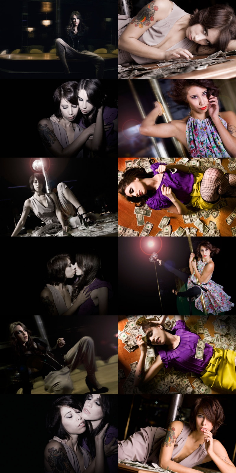 Male and Female model photo shoot of Masonightphoto, Rosamarie Fodrie and jessica jack in Club Vogue, Columbia, MO