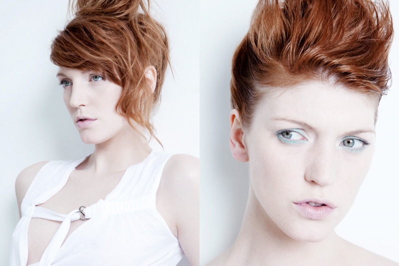 Female model photo shoot of Anna Martensson in New York, hair styled by Eugene Davis