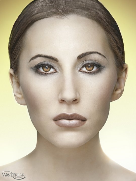 Female model photo shoot of Jessica Reighn by Ken Holiday in Wave Break Studio, makeup by Swarer Make Up FX