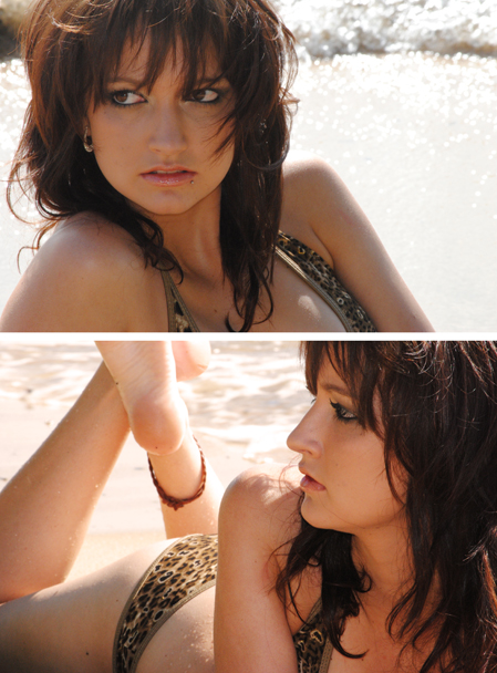Female model photo shoot of LarissaJane Photography in Palm Cove, Cairns, Queensland, makeup by Ashlee J  Makeup Artist