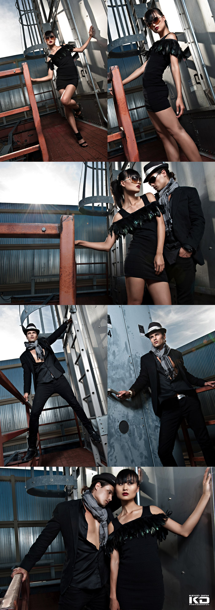 Male and Female model photo shoot of KEVIN-DINH and ningning in Restricted Area 54, makeup by OOOOO