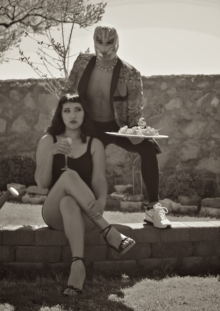 Male and Female model photo shoot of Ayer-Eternal and egyptmachine, makeup by Erica Salas