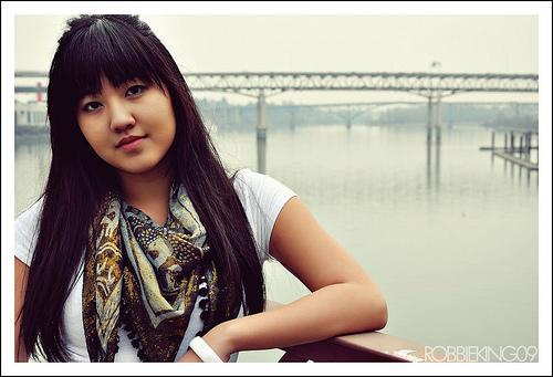 Female model photo shoot of Thanh Duong in Waterfront, Portland, Oregon