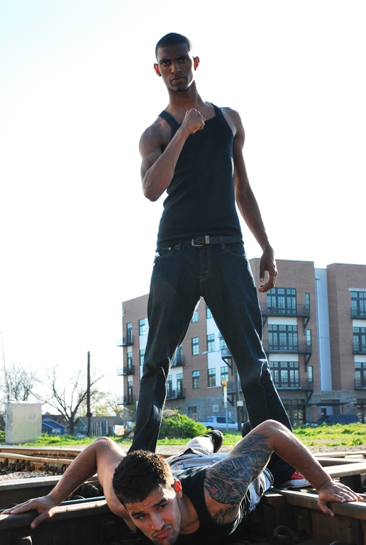 Male model photo shoot of T O T and jacob duncan