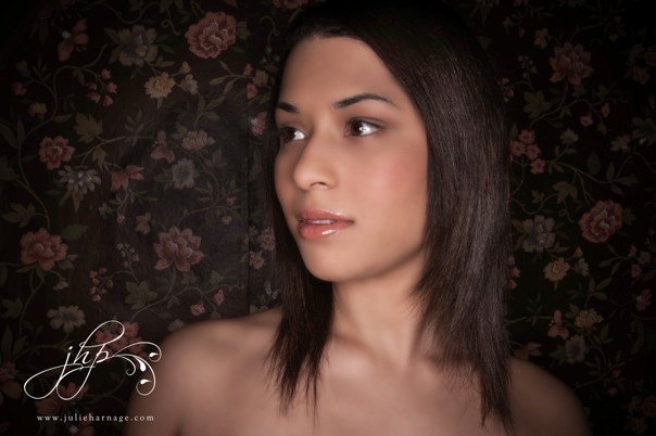 Female model photo shoot of LEAH by julieharnagephotography, makeup by Dstylen MUA 