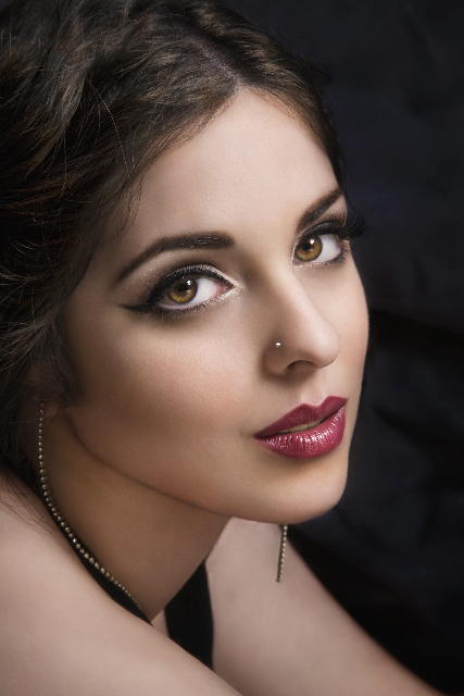 Female model photo shoot of Yael Perez, makeup by Gabrielle Willis