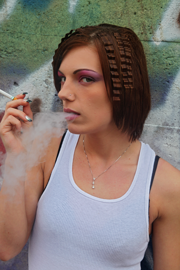Female model photo shoot of Kaysie MakeUp and SylAgnBok by Fred Romano Photography, hair styled by StylesBySylvia