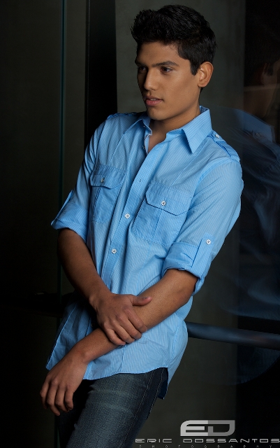 Male model photo shoot of Sergio Romero by Eric DosSantos, makeup by Makeup By Audrey