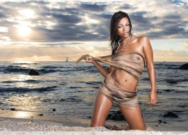 Female model photo shoot of Michele modele in RÃ©union Island