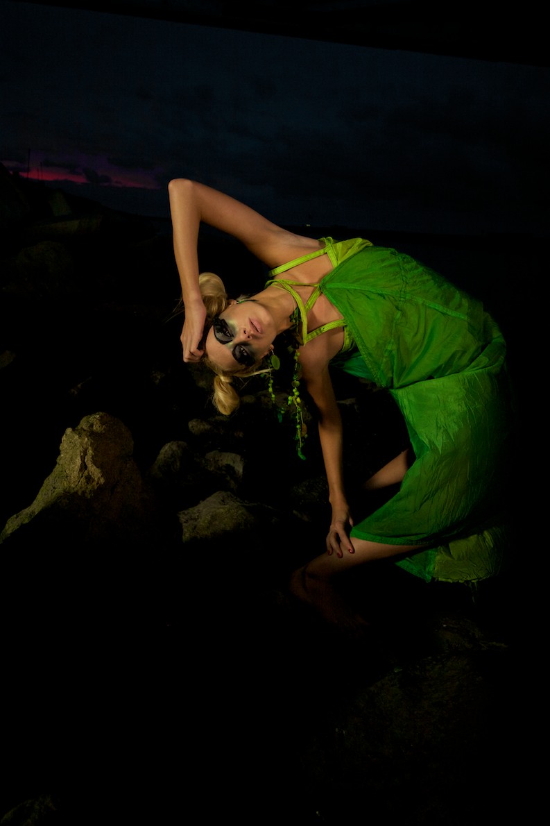 Female model photo shoot of Kraus and Diana-Dean by Tito da Costa in Playa Del Rey, wardrobe styled by New West Design