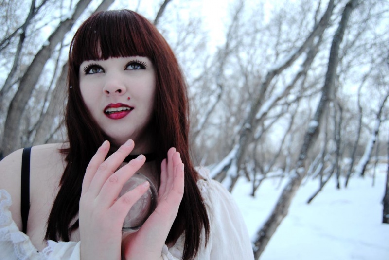 Female model photo shoot of Miss Nyx in Freezing Cold Edmonton, Alberta