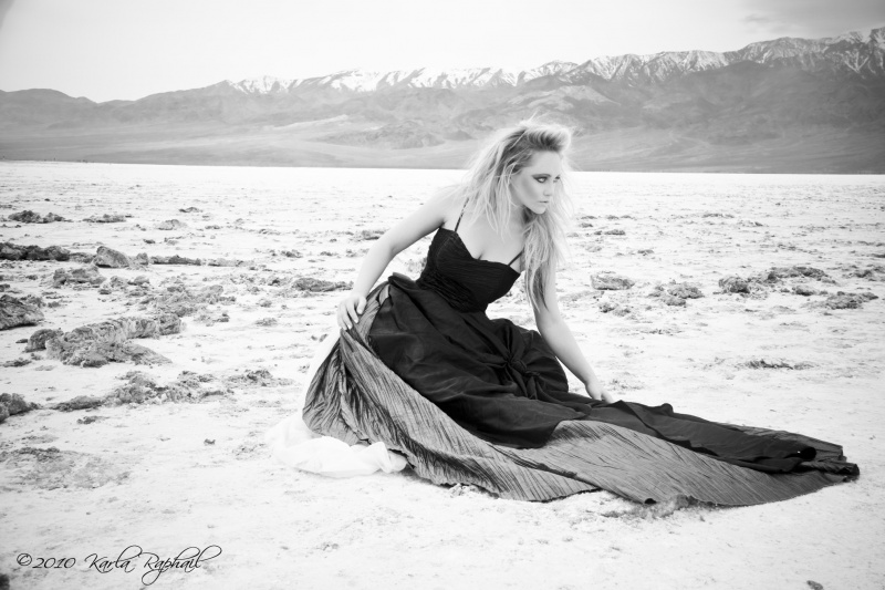 Female model photo shoot of Karla Raphail in Death Valley