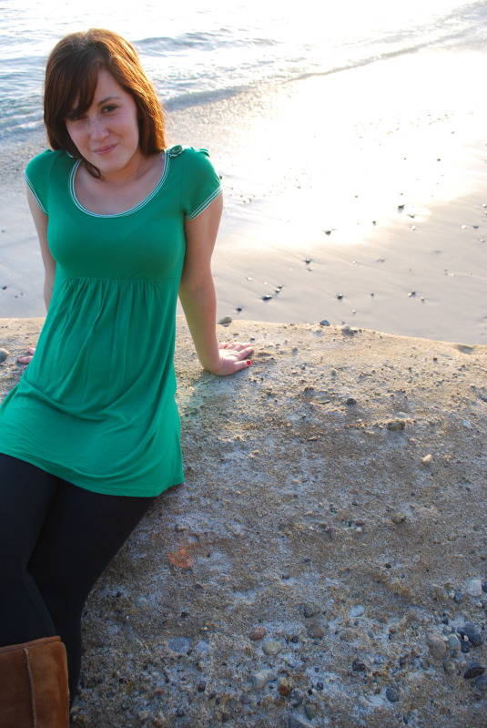 Female model photo shoot of AllieJane in pebble beach