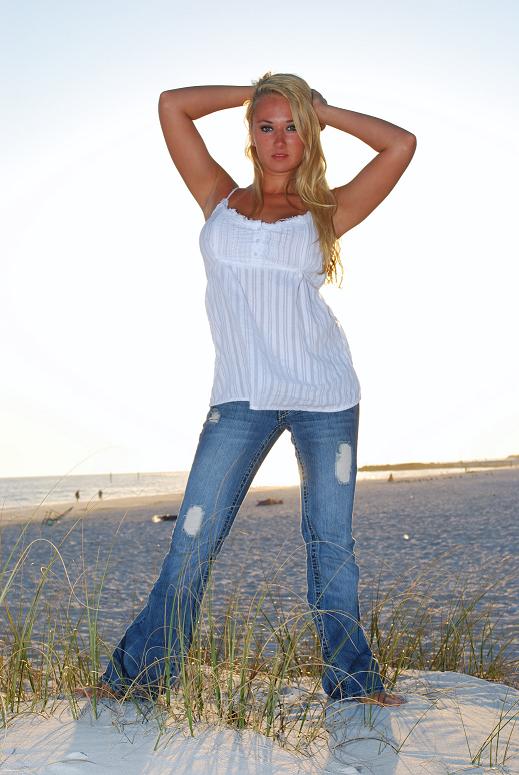 Female model photo shoot of Bekah Heart in Mexico Beach