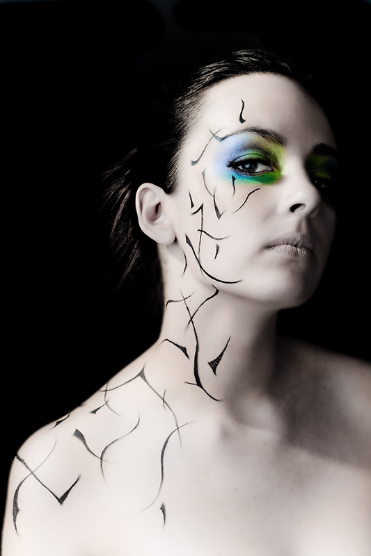 Female model photo shoot of SarahJayBuchanan by AdamDavidson, makeup by Tania Johanna
