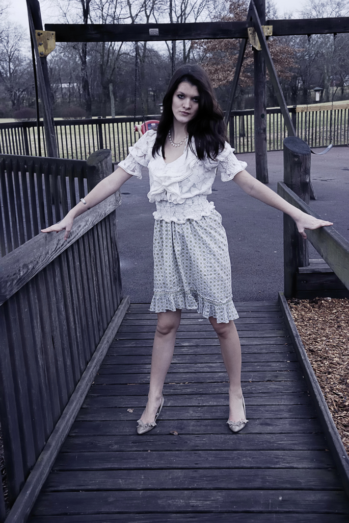 Female model photo shoot of Victoria N Turner in Tinkerbell Park