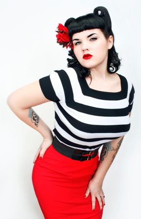 Female model photo shoot of Ruthie Holiday by Vixen PinUp Photography
