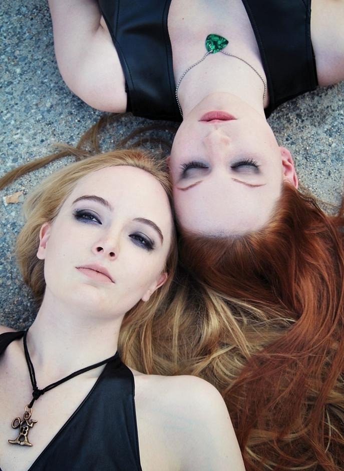 Female model photo shoot of Freya Twigvald and Amber Nicol by Lauren A Farrington, makeup by LizW_Makeup