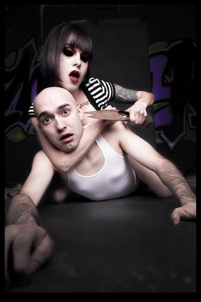 Male and Female model photo shoot of Deavanor and Sarah 13 by Exposed by Design 
