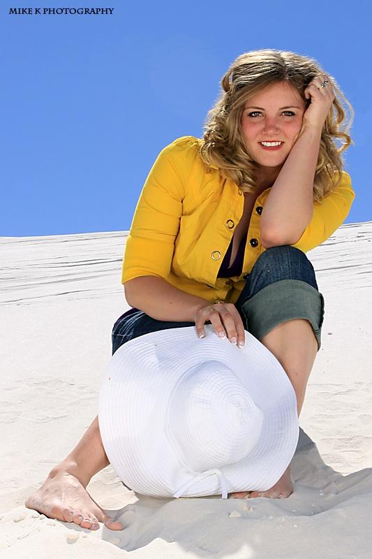 Female model photo shoot of VMarie363 by nobody is home in White Sands National Park, New Mexico