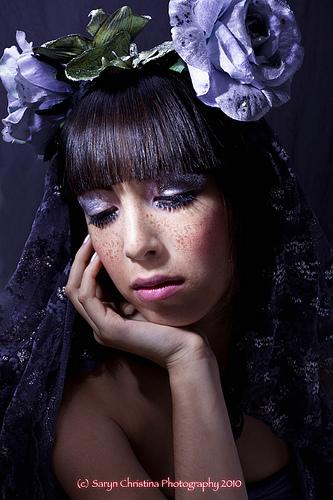 Female model photo shoot of MakeupbyMelinda and ______q by Saryn Christina