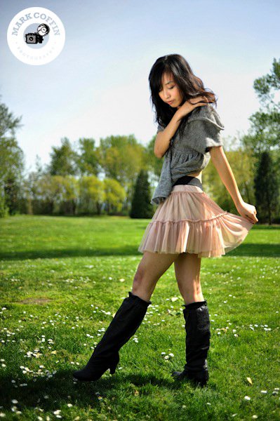 Female model photo shoot of Chau Nguyen in Kelly Point Park Portland, OR