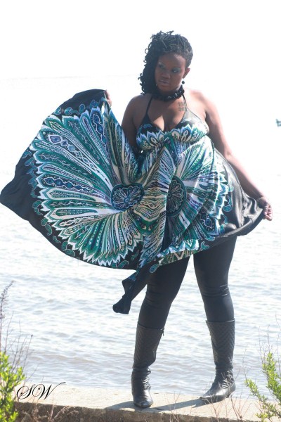 Female model photo shoot of Keytah Murray in NORTH POINT BEACH WITH SW PHOTOGRAPHY