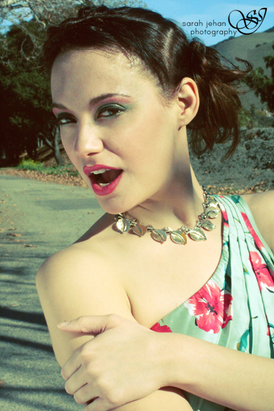 Female model photo shoot of Bianca Mayhem by Sarah Jehan, makeup by Jonathan Reese