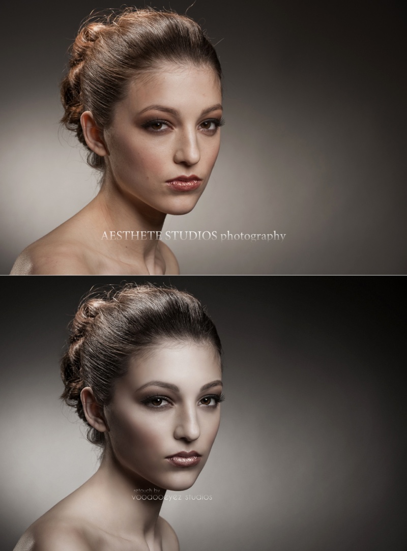 Female model photo shoot of Voodooeyez Studios and AnnN by Aesthete Studios, hair styled by Karen Skolski, makeup by Makeup by Tai Lotson