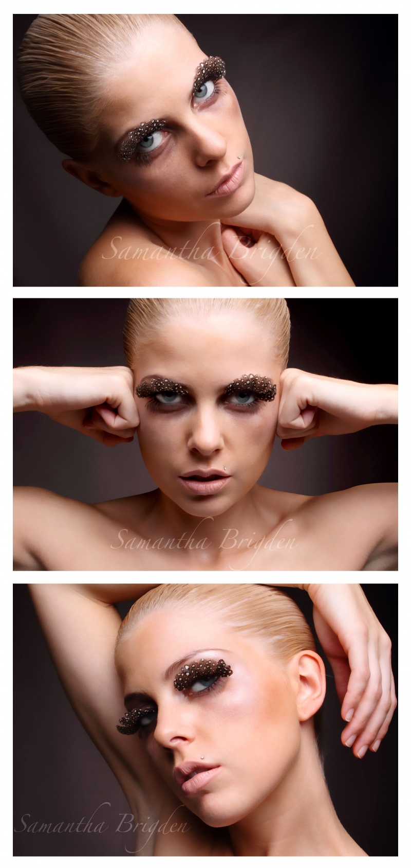 Female model photo shoot of Samantha Brigden and Sarah Livingstone in Brisbane, makeup by Regina Fricano
