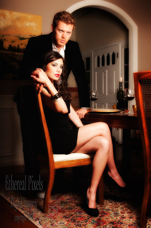Female and Male model photo shoot of Marcella Bragio and Brendan Norman by Ethereal Pixels , makeup by paulo melo