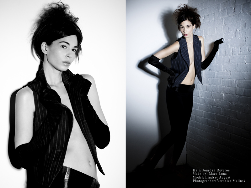 Female model photo shoot of Veronica Malinski by Jourdan Deveroe, makeup by Maee Kroft