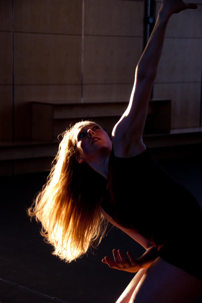 Female model photo shoot of Briar Adams by Caitlin Jane McColl in Siobhan Davies Dance Studios