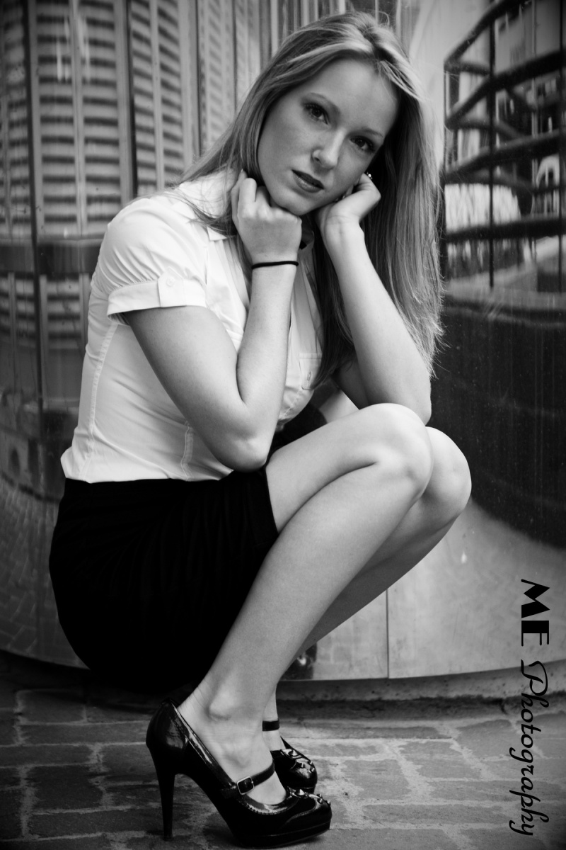 Female model photo shoot of Kirsten Hayden by ME Photography in Down Town Richmond Va