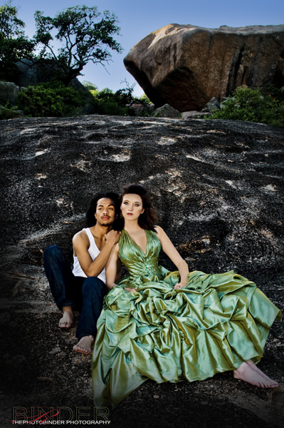 Female and Male model photo shoot of Courtni Stafford and Kee Phillips in Enchanted Rock