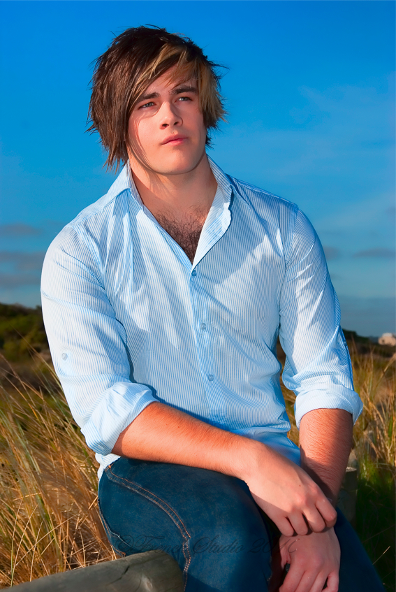 Male model photo shoot of Liam Semini by French Studio in Seaford Beach