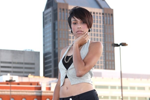Female model photo shoot of Brittney C Lee in Downtown Columbus